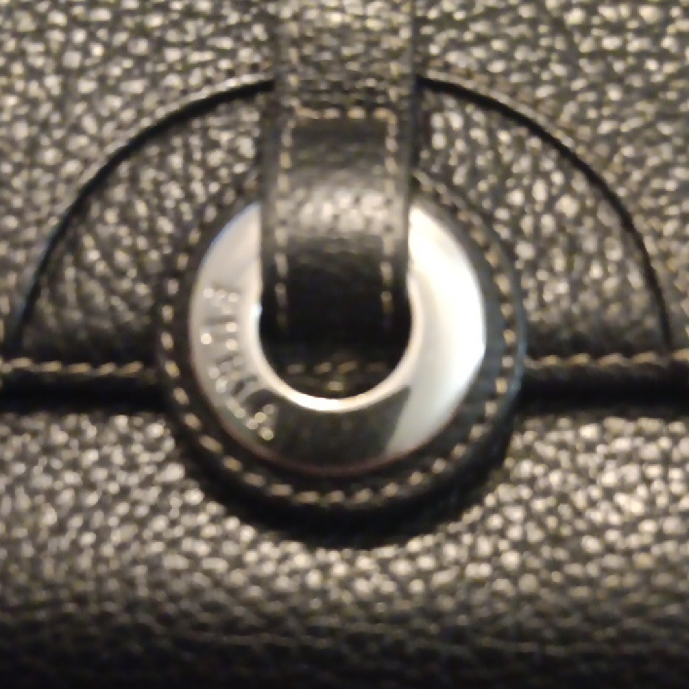 Furla Black Textured Leather Wallet EUC No Callouts - Picture 2 of 8